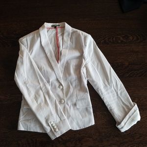 Soft, striped, suit jacket